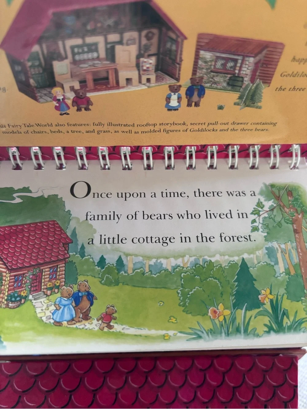 Walter Foster Goldilocks and The Three Bear book Playhouse & Figures 1999